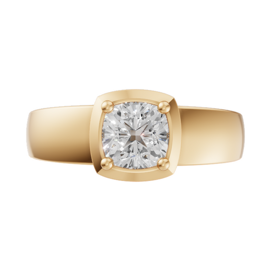 cushion-14k yellow gold|cushion-18k yellow gold