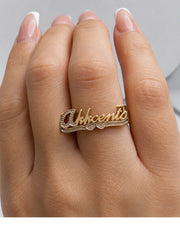 Custom 3D Name Ring