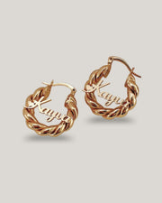Custom Name Twist Hoops
