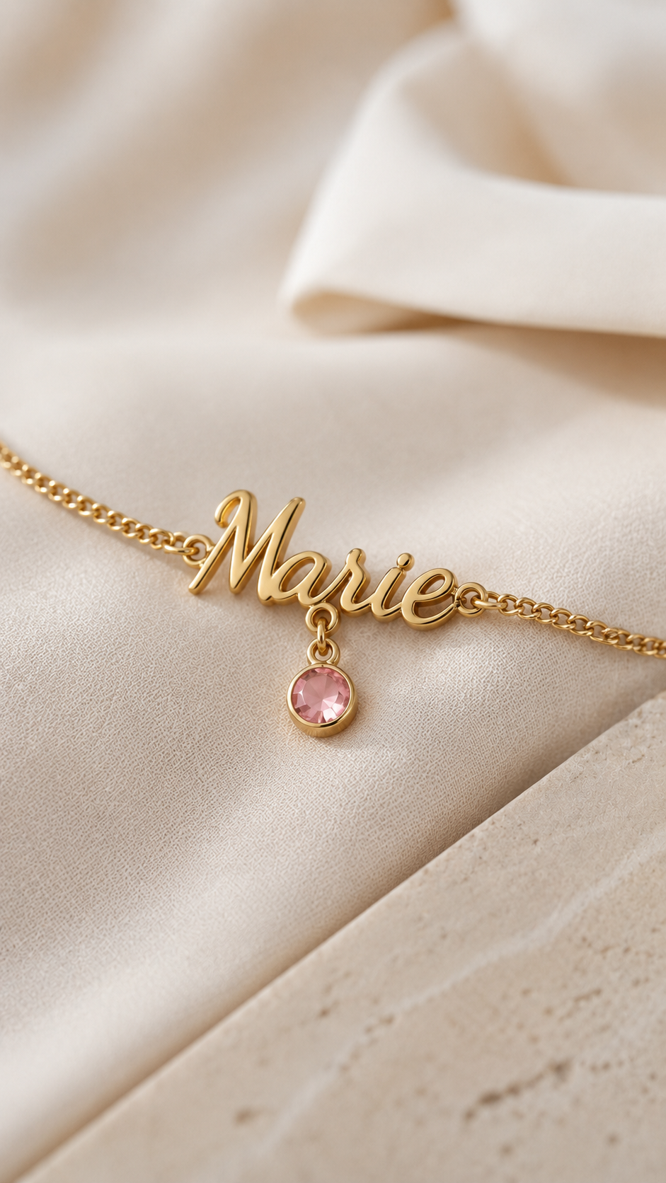 Custom Name Birthstone Bracelet