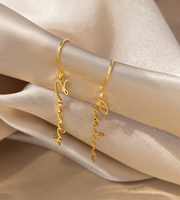 The Custom Name Script Earrings